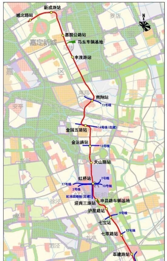 在上面的建议中,说马桥镇不通地铁是错误的,因为上海地铁5号线的终点
