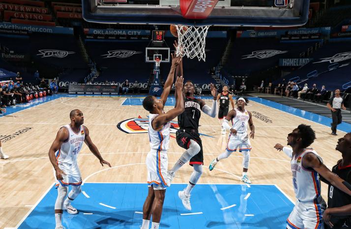 浪投大队！火箭全场三分惨不忍睹46中12，六连胜被终结输在两点