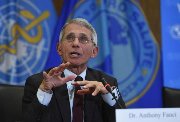 △福奇:“和亲友一起在家观看赛事就好,现在不是举行盛大聚会的时候。”