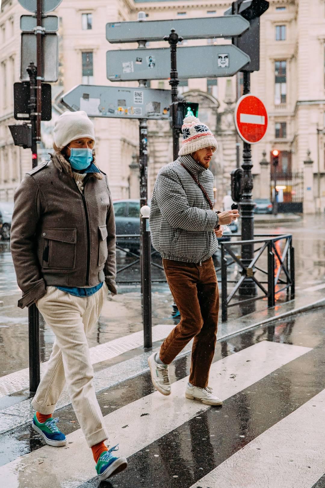 巴黎2021秋冬时装周的场外街拍