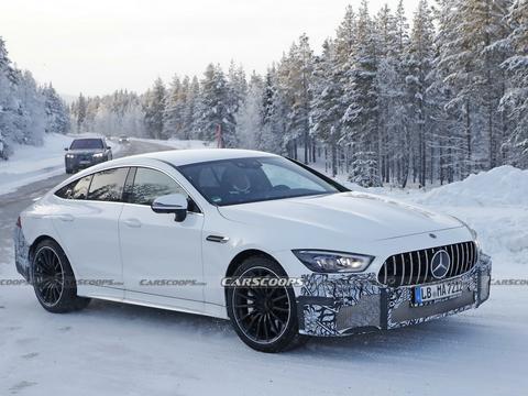 高达805马力，梅赛德斯-AMG GT 73e冬季谍照曝光