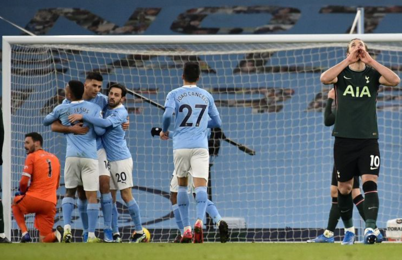 曼城3-0热刺豪取16连胜（图）