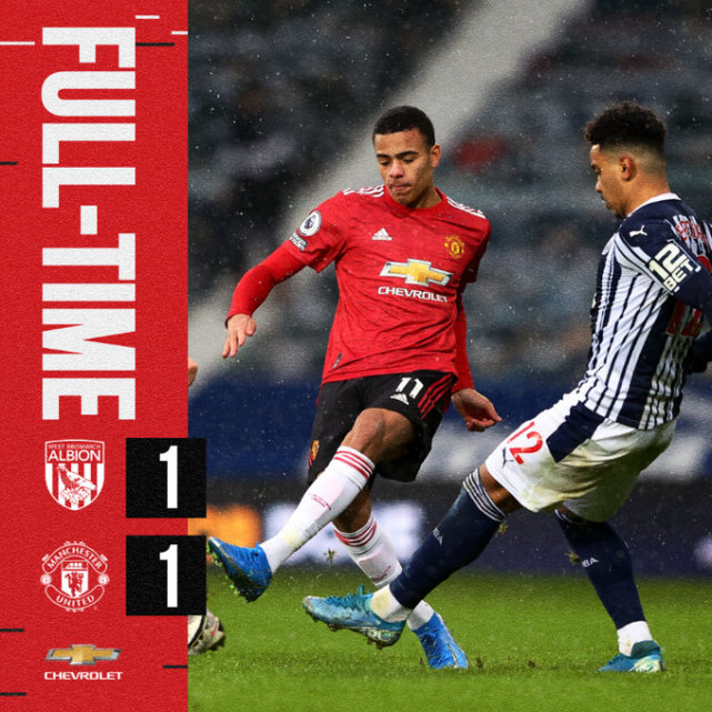 英超积分榜：曼联1-1掉链子第2，曼城3-0大胜第1，阿森纳4-2第10