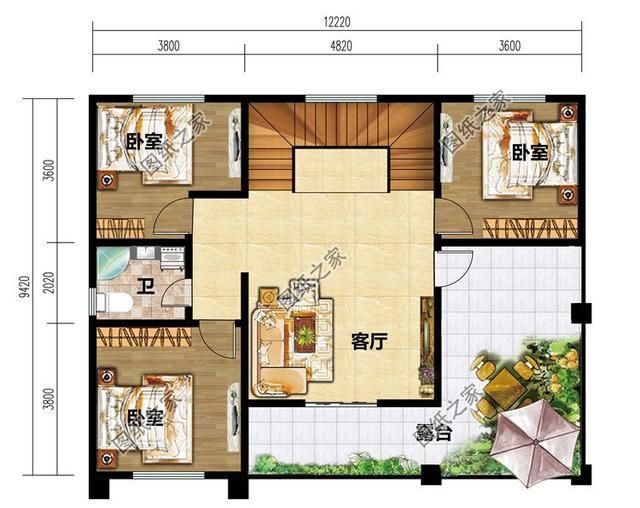 第三款:独栋欧式三层农村楼房设计图以及户型图,别墅外观大气豪华