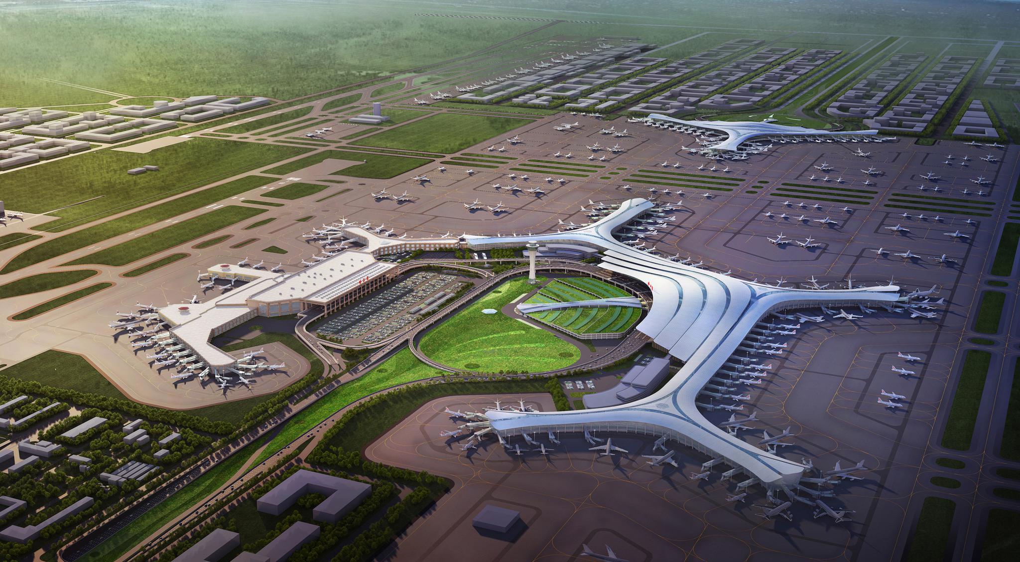 MAD公布哈尔滨新机场设计——“北国冰花”_业界动态_西安城市客厅