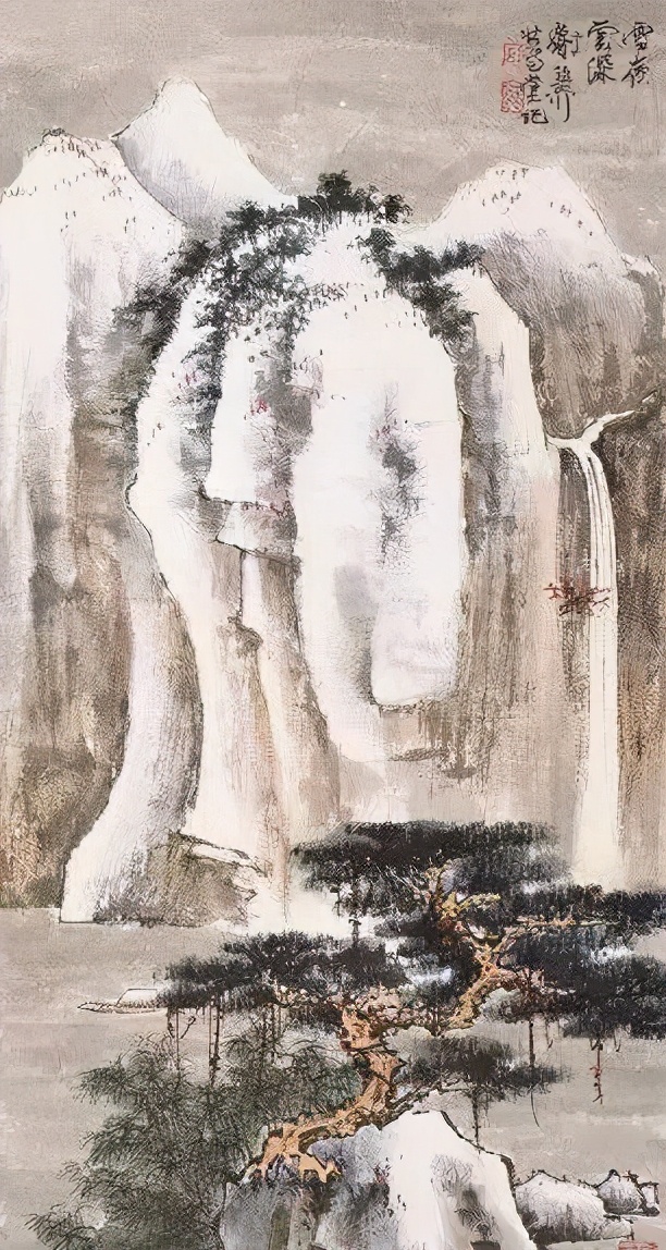 近代大师谢稚柳精品山水画作品欣赏