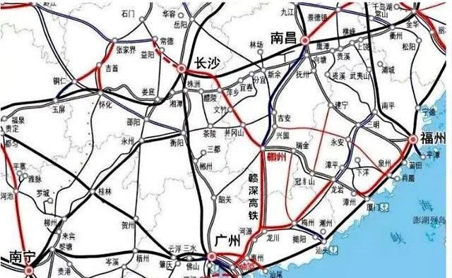 江西省高铁规划图2030,江西省高铁规划 江西:争取长赣高铁2021年年底开工建设!