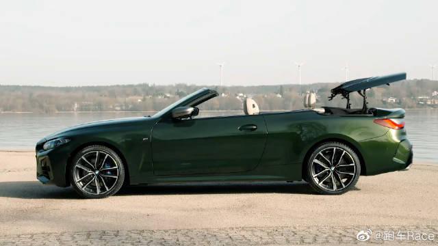 2021全新宝马4系敞篷跑车开蓬演示