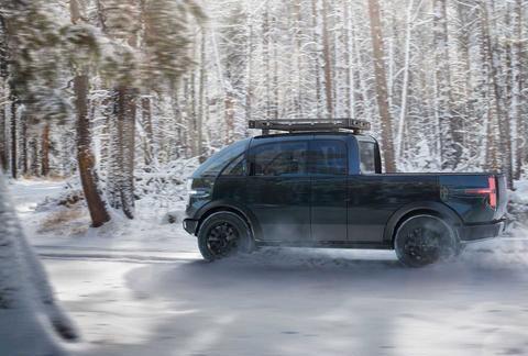 Canoo电动皮卡官图发布,太科幻了