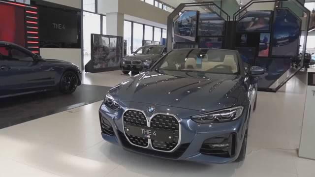 全新宝马4系双门敞篷轿跑，大鼻子前脸，真香！