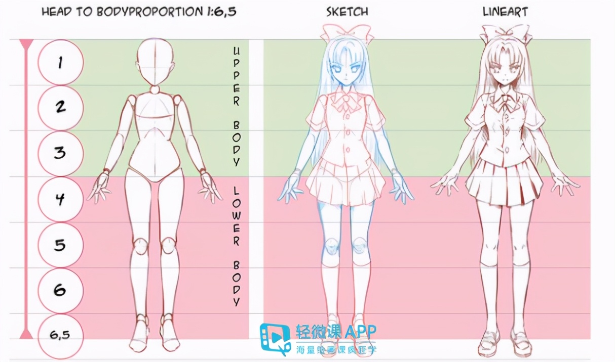 动漫人物比例怎么画掌握比例很重要