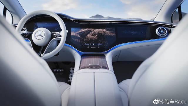2022全新奔驰EQS内饰，搭载最新的hypercreeen MBUX