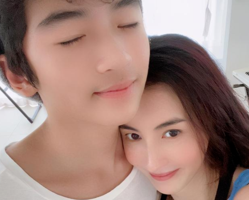 张柏芝晒照片，大儿子被误认为是新伴侣，13岁已长成谢霆锋的模样