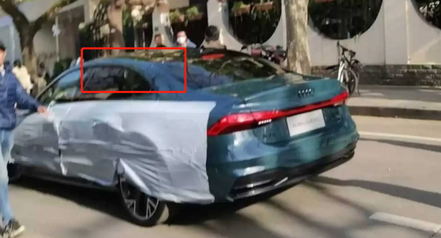国产奥迪A7L亮相街头 直呼造型奇特