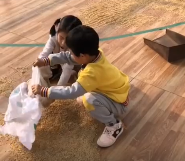 幼儿园老师教小朋友“晒谷子”获高赞,网友:这个课程设置太好了 幼儿园老师教小朋友“晒谷子”获高赞,网友:这个课程设置太好了
