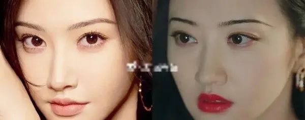 景甜近照疑又改脸，微笑唇人工膨胀感明显，撞脸奚梦瑶