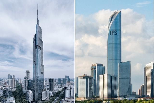 南京紫峰vs苏州国金450米并列为江苏第一高楼谁更胜一筹