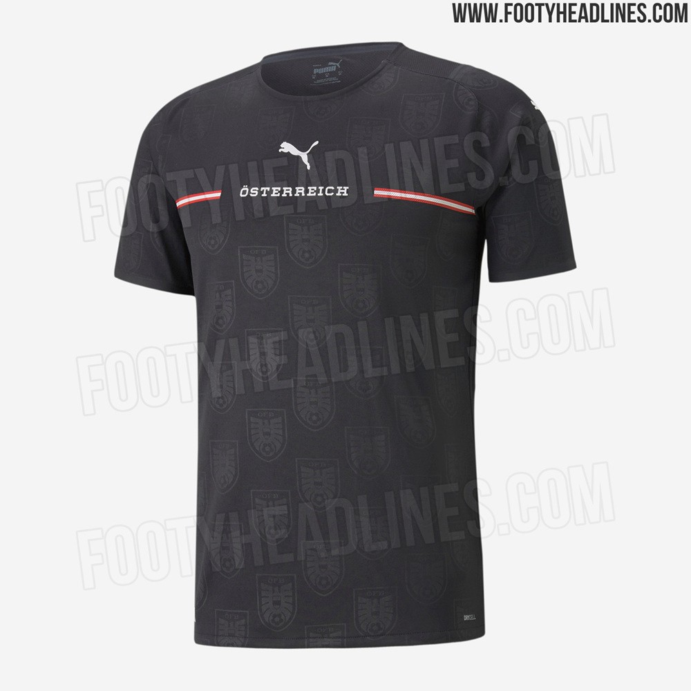 PUMA为欧洲杯国家队打造的客场球衣曝光