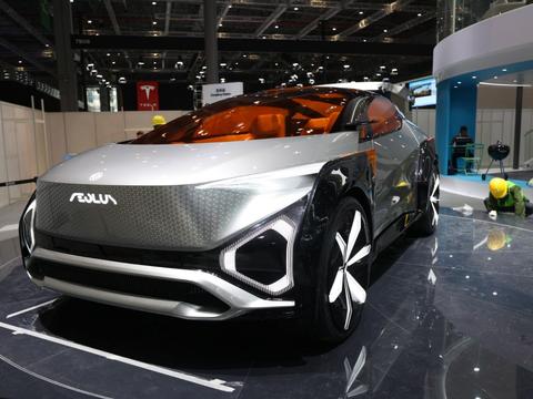 2021上海车展探馆丨实拍东风风神eπ2021概念车