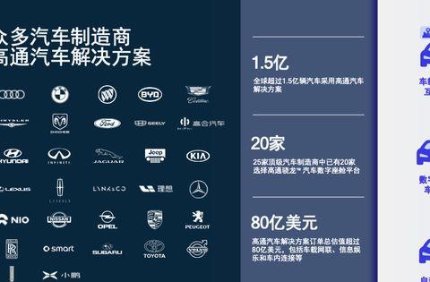 高通这条汽车朋友圈有点凡尔赛