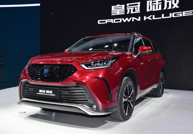 小丰田suv新款图片,最美丰田小型suv 丰田又一王牌中型suv皇冠车标5米车长比新款汉兰达值得等