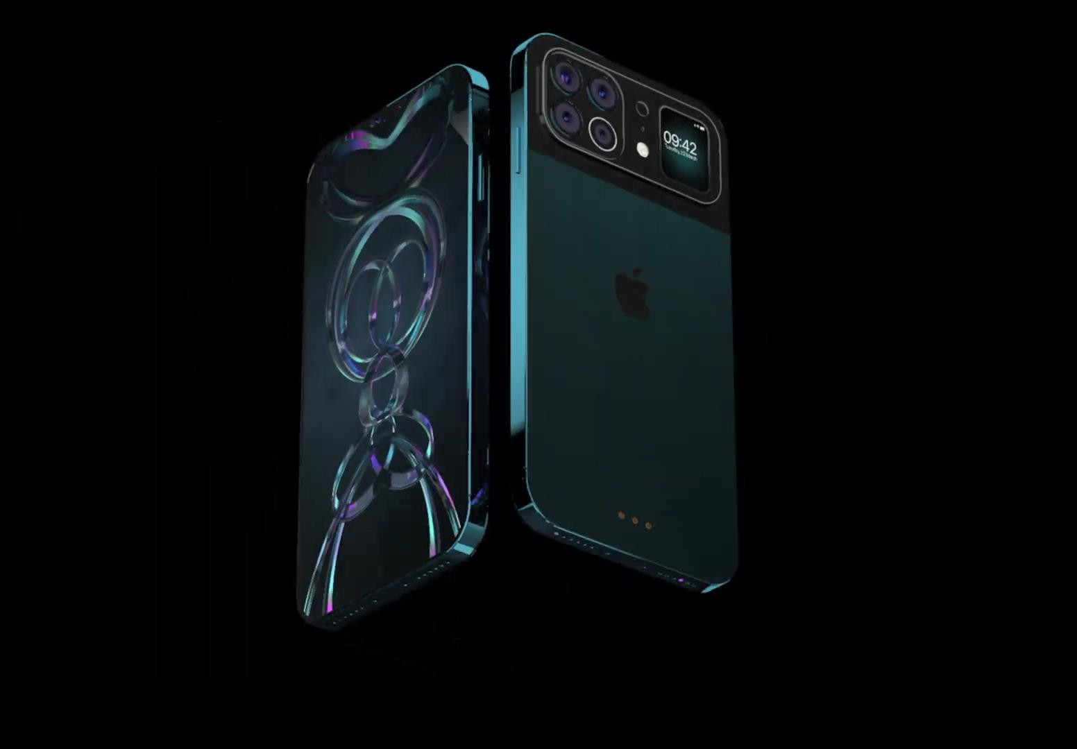苹果13promax最新图片,苹果13promax图片 iphone13promax渲染图:后置5摄配1.5寸副屏,存储最高支持1tb