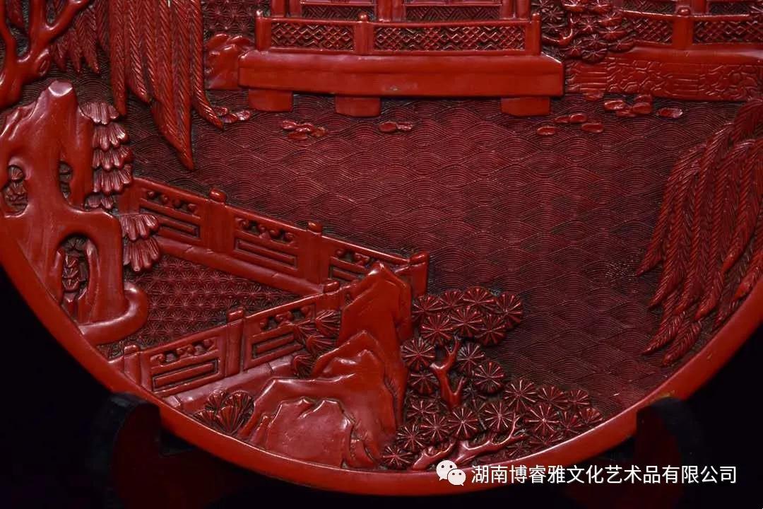 美】 ☆ 漆器 香蓋 ☆ 剔紅 山水人物紋 直径約6.4cm 文房雑項 marz.jp