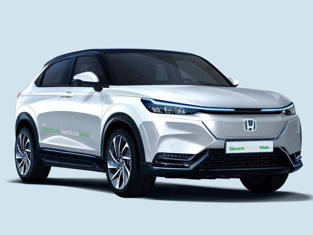 基于Honda SUV e: Prototype打造 本田HR-V电动版渲染图曝光
