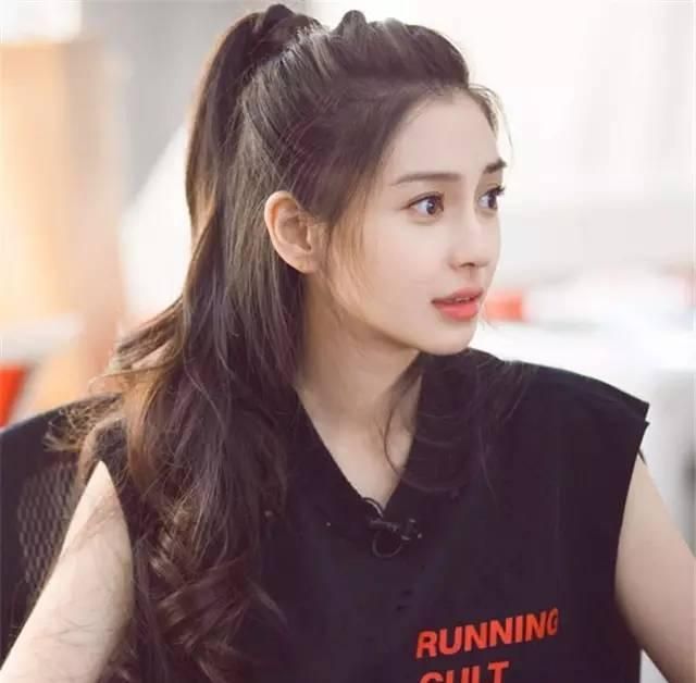 angelababy超仙气头像,杨颖可爱头像 梦幻 随意的头发处理设计,angelababy这样扎头发,超好看的,自带仙气的那种