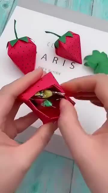 教你做手工折纸草莓盲盒好看又好玩马住