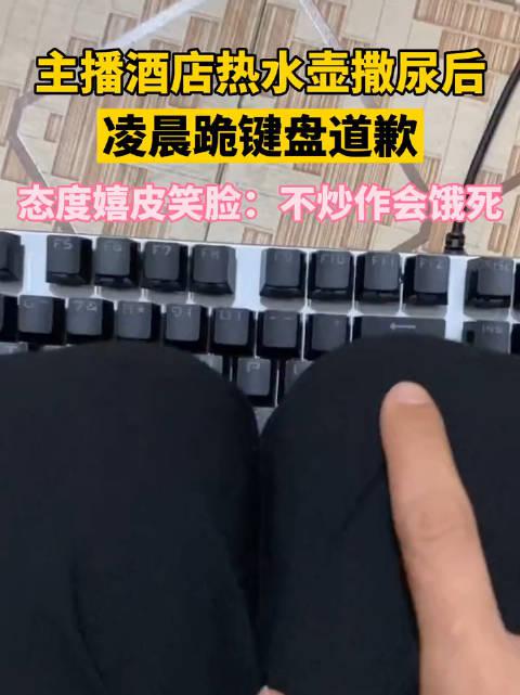 凌晨跪键盘道歉态度嬉皮笑脸不炒作会饿死