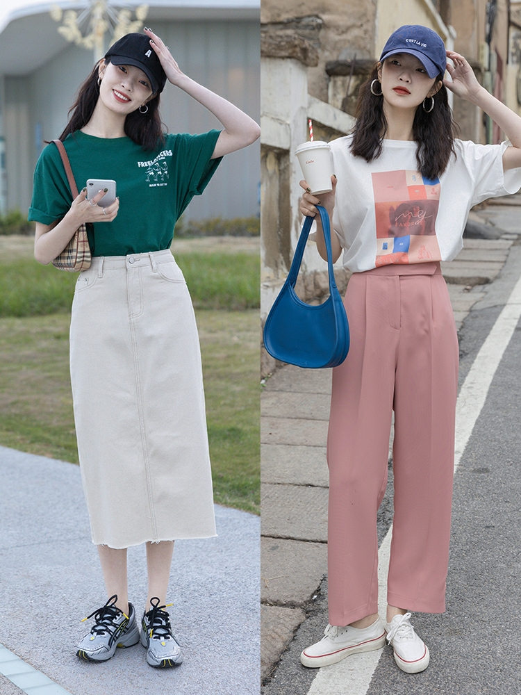 基础款T恤也能穿出高级感，借鉴这几个穿搭思路，轻松美出新高度