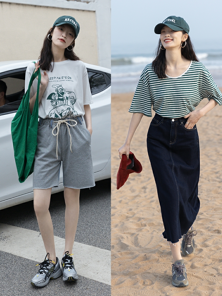 基础款T恤也能穿出高级感，借鉴这几个穿搭思路，轻松美出新高度