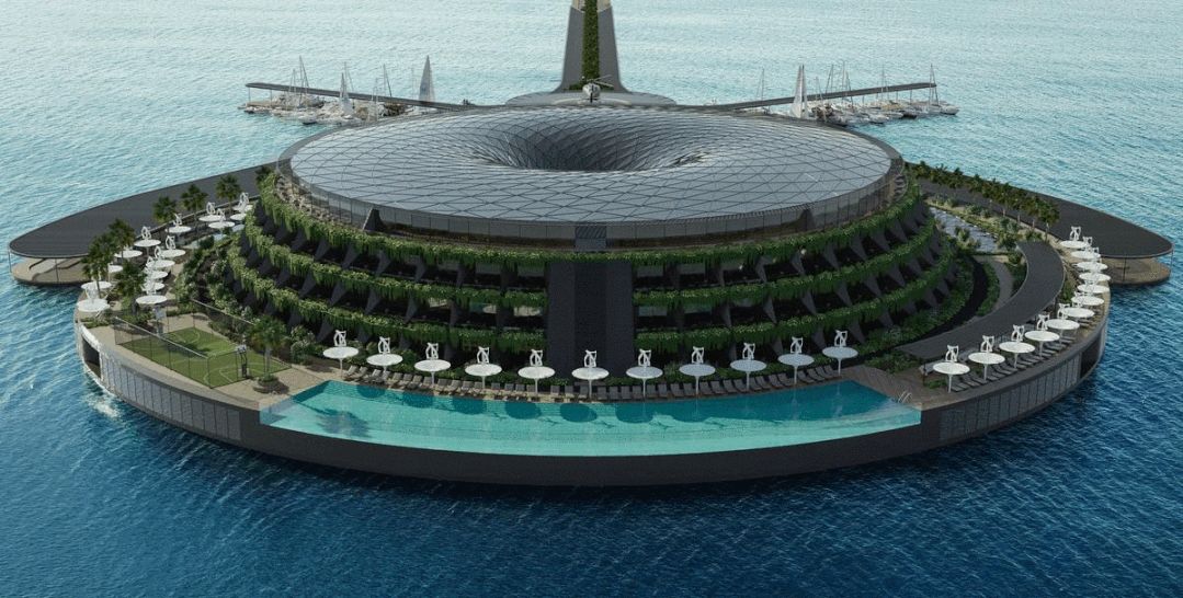 这座海上漂浮的旋转式生态酒店,比迪拜帆船酒店还牛!酒店生态酒店迪拜帆船酒店_新浪新闻