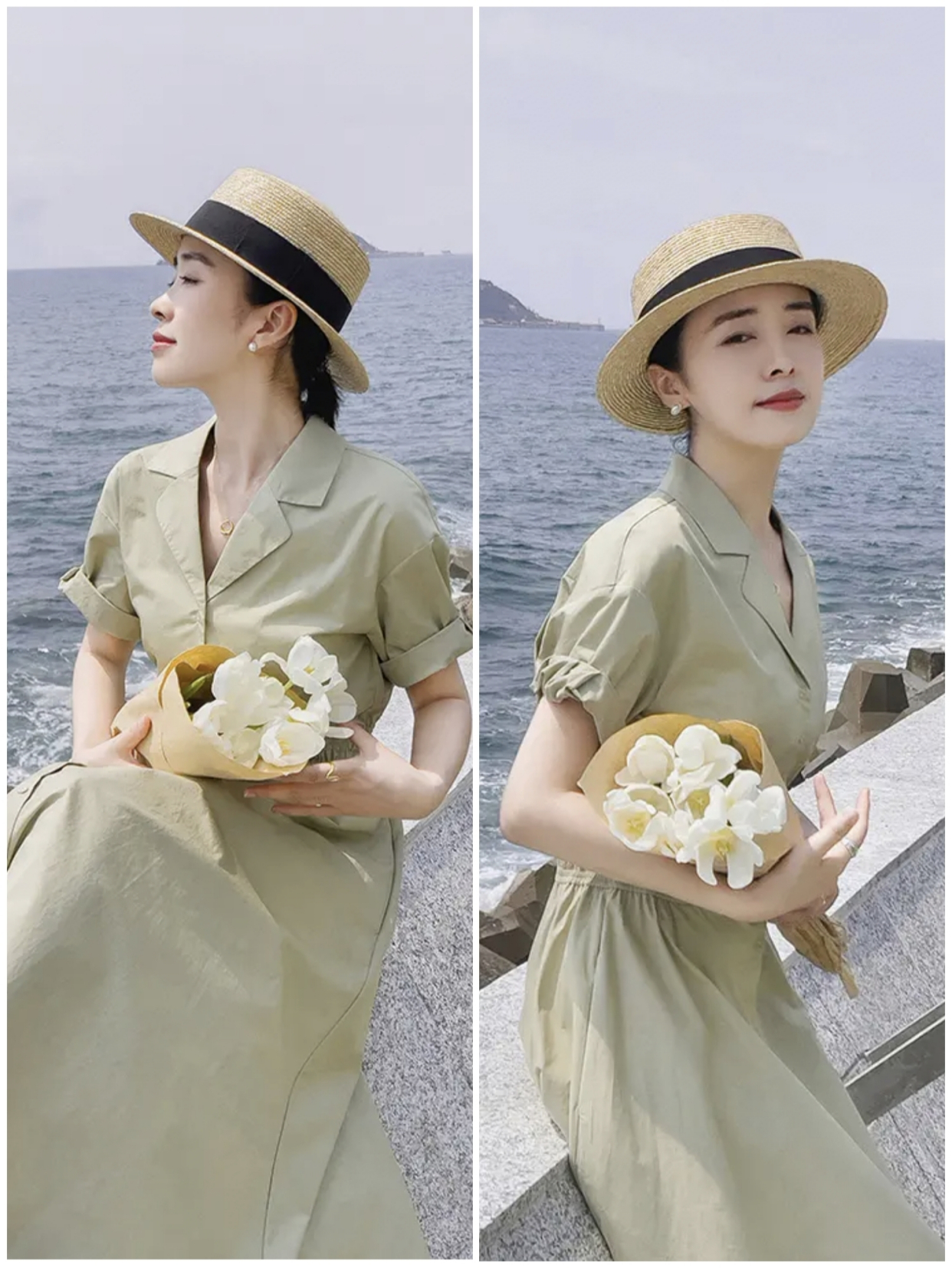 夏天，多穿这四种颜色的裙子，温柔显白不挑人，谁穿谁美