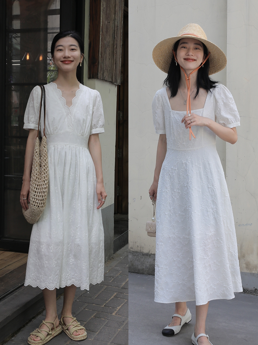 夏天，多穿这四种颜色的裙子，温柔显白不挑人，谁穿谁美