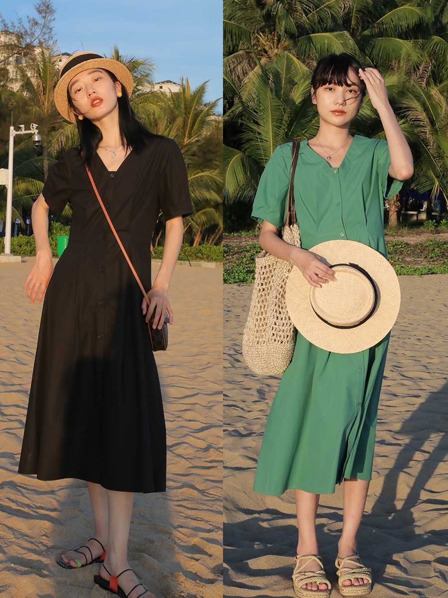 夏天，多穿这四种颜色的裙子，温柔显白不挑人，谁穿谁美