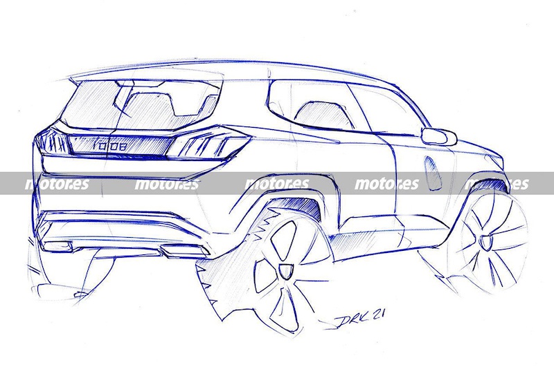 或于2025年推出 定位小型suv 标致e-1008设计草图抢先看