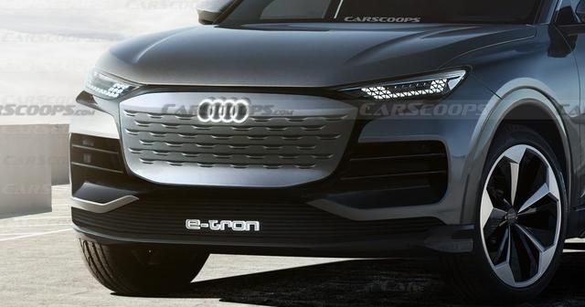 对标特斯拉Model X!奥迪Q6 E-Tron渲染图曝光 2022年下半年亮相