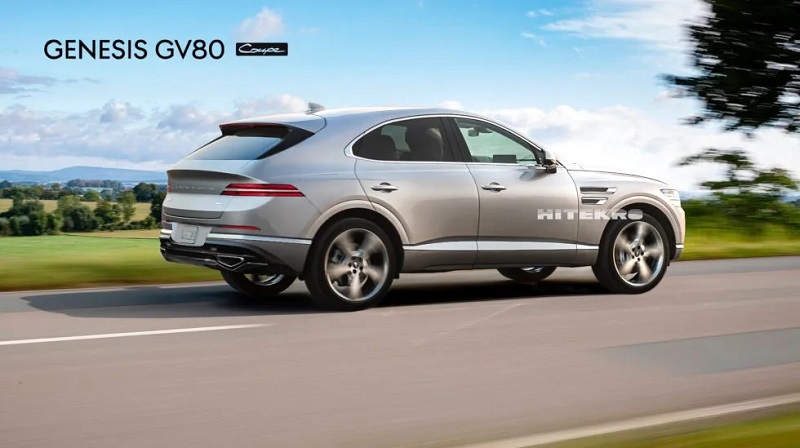 定位中大型轿跑SUV 捷尼赛思GV80 Coupe渲染图曝光