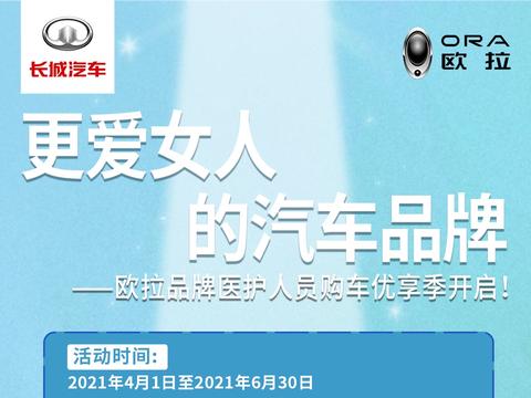 4-6月医护人员以及卫健委工作人员购车，享受专项医护专属政策！