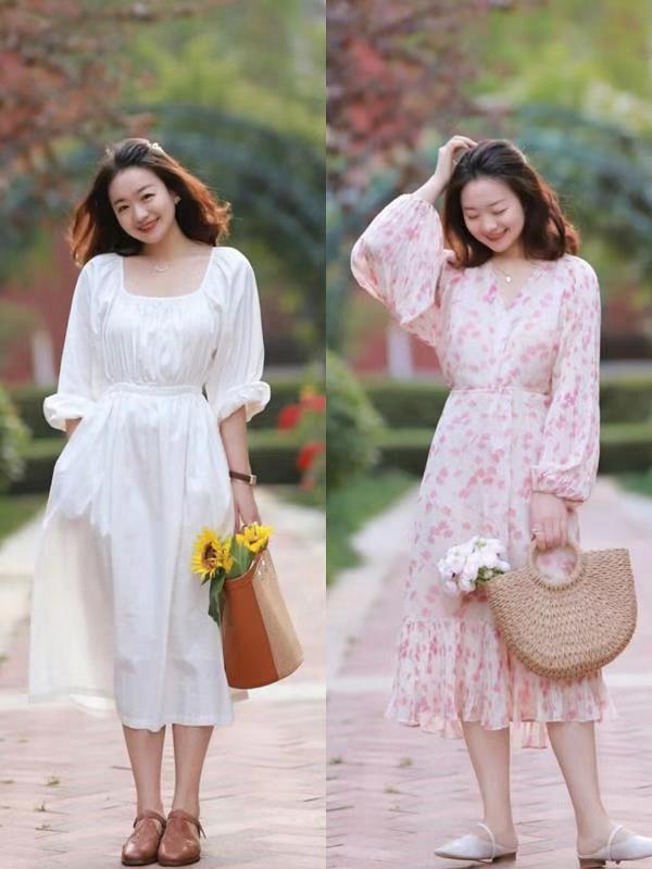 给穿衣搭配做减法，这一季简约淑女风穿搭，基本款也可以很优雅！