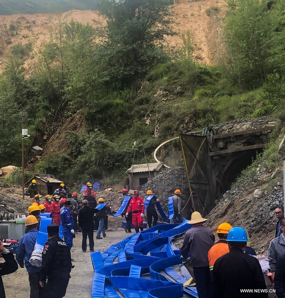 Rescue underway after iron mine floods in China's Shanxi China News
