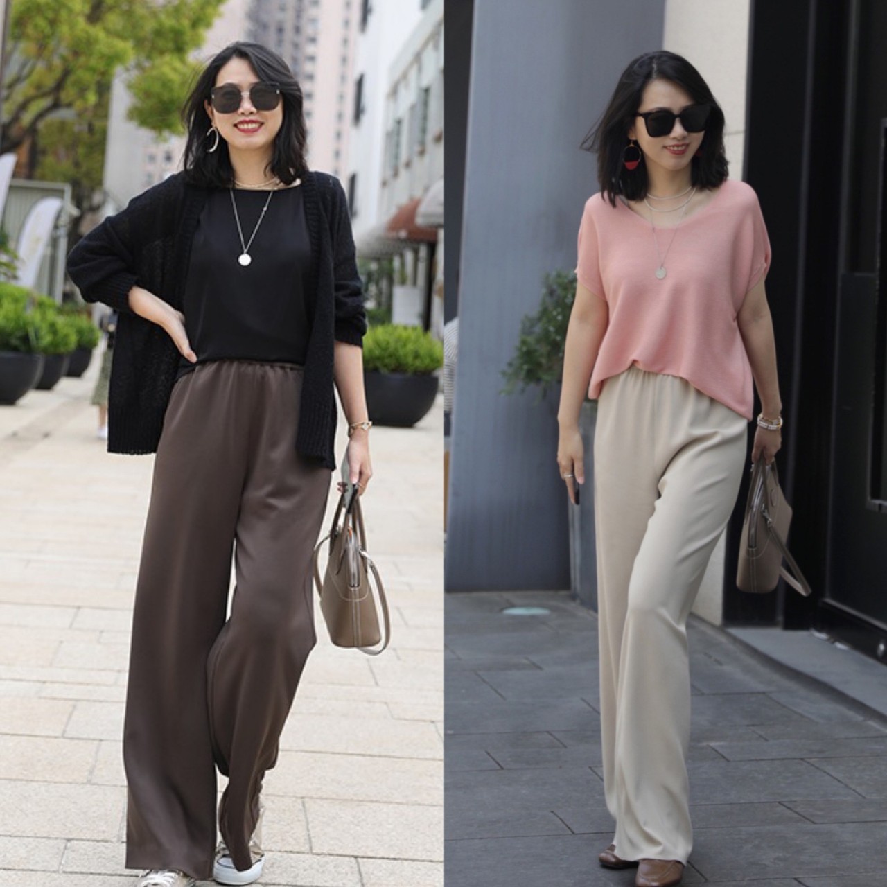 夏天，“阔腿裤”更时髦的搭配方式，洋气时髦又不挑人