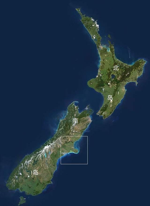 你知道这张新西兰的卫星照片,拍摄的地点是哪里吗?