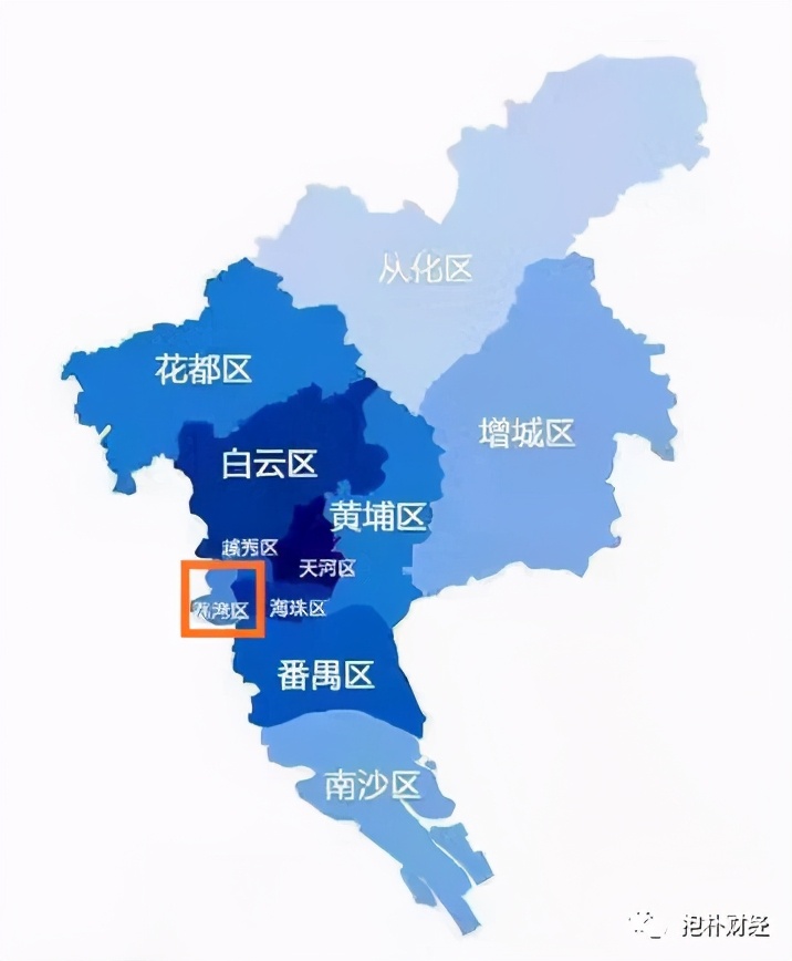 广州地图荔湾位置