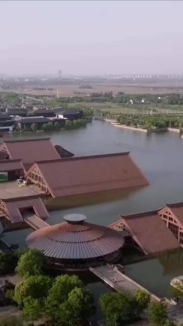 耗资200亿，建水上宫殿，上海松江区广富林文化遗址！