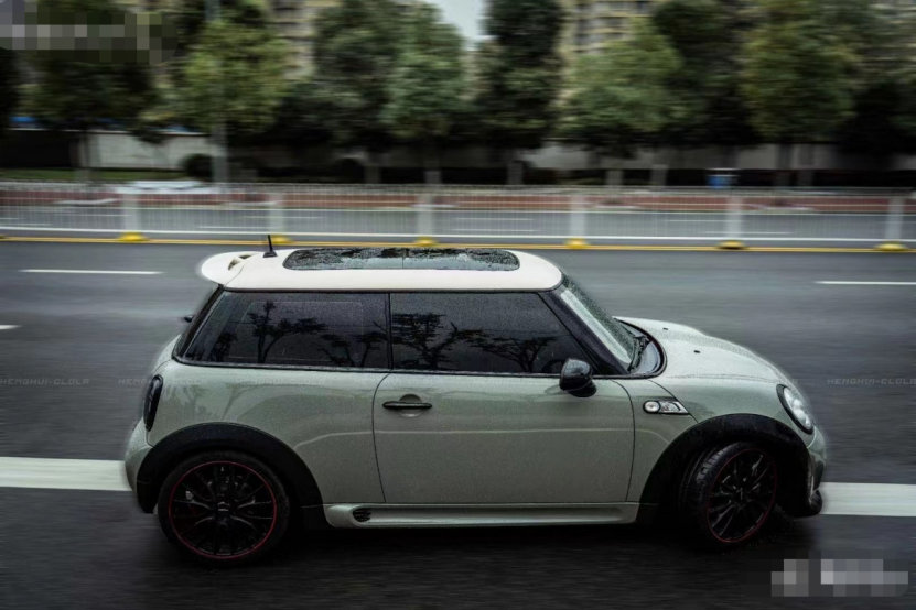 minicooper颜色排行,minicooper颜色 膜呗改色案例:mini cooper改色卡其绿色 难道是本命色