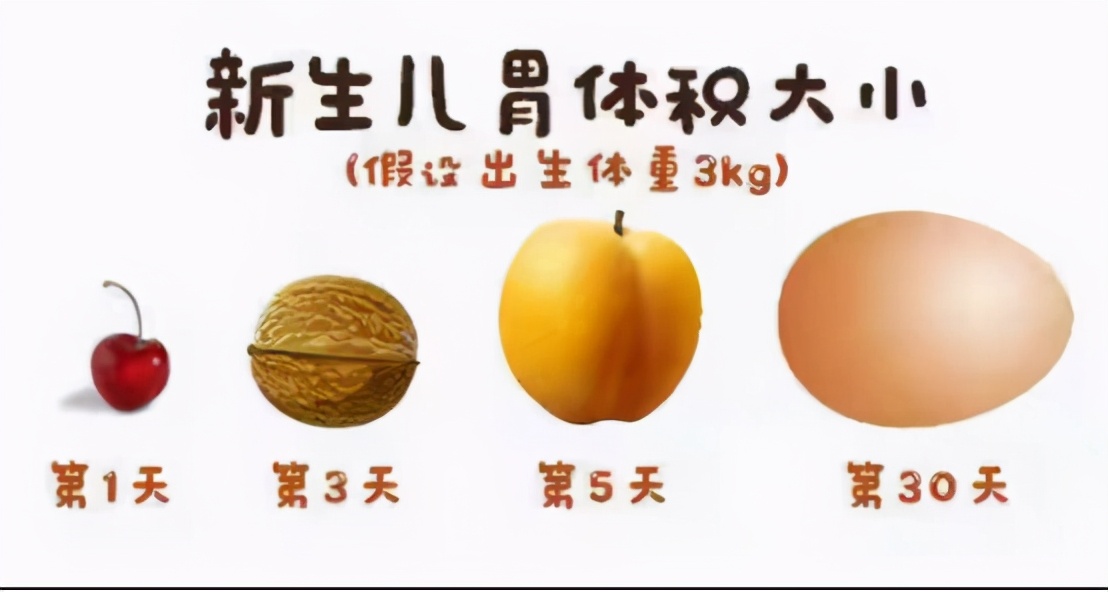 满月前婴儿胃有多大?一图看懂"进阶"变化,是否吃饱有征兆
