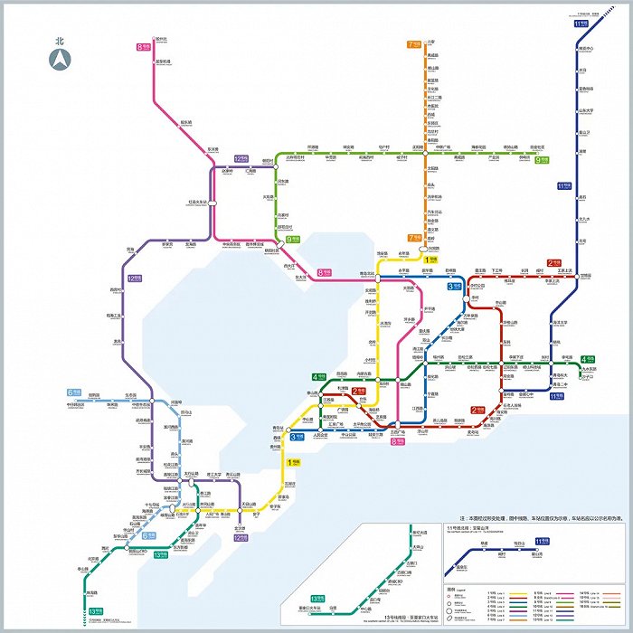 青岛地铁线路图图源:青岛地铁官网